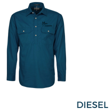 Load image into Gallery viewer, Mens Half Button Work Shirt
